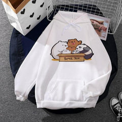WHITE BEARS IN BOX HOODIE