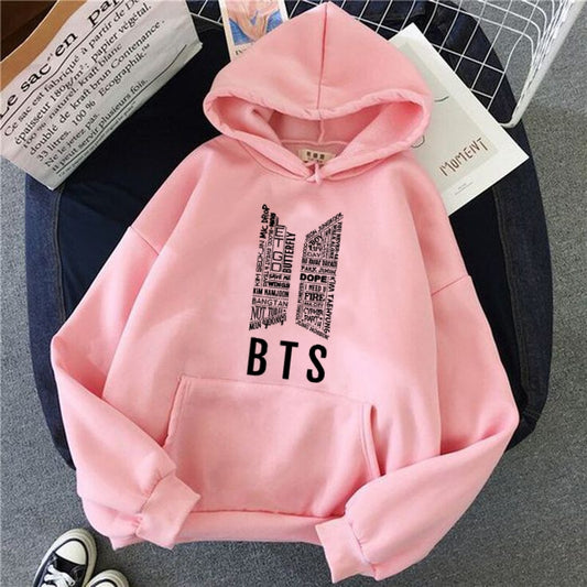 PINK BTS HOODIE
