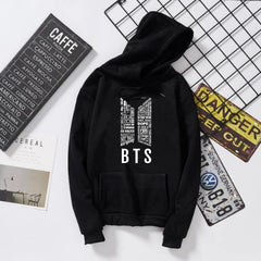 BLACK BTS HOODIE