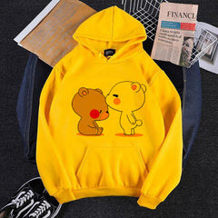 YELLOW BLESSED TEDDY HOODIE