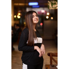 Black White & Red Stripe Tommy Track Full Sleeves Track suit (KO-TS-0180)