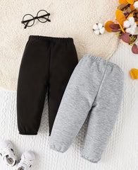 Kids Jogger Pants – Pack of 2 (Grey/Black)