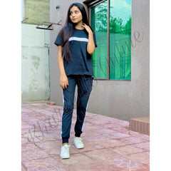 Red & White Half Sleeves Track Suit (KO-TS-0051)