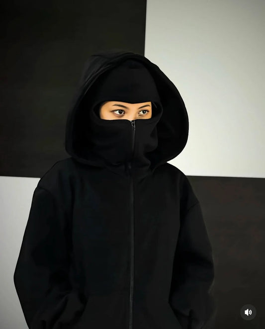 Balaclava Ninja Zipper Hoodie (W)