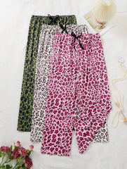Leopard Print Lounge Pants (Pack of 3)
