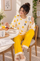 So Cute Yellow Night Suit