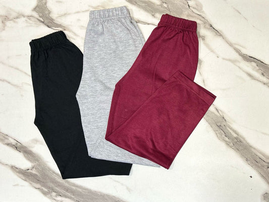 Pack Of 3 Kids Plain Trouser (KO-641)