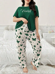 Dark Green Butterfly Half Sleeves Printed Shirt with Butterfly Printed Trouser