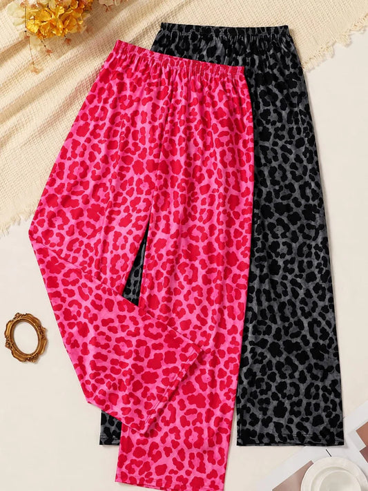 Pack of 2 Trousers - Leopard Print