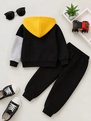 Happy Color Block Zipper Track suit