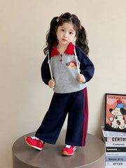 Adorable Puppy Print Kids Track Suit