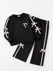 Bow Charm Girls Track Suit