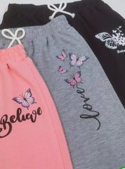Believe Butterfly Fleece Trousers - Pack of 3