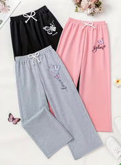 Believe Butterfly Fleece Trousers - Pack of 3