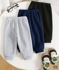 Kids Classic Winter Trousers - Pack of 3 (Navy Blue,Black & Grey)