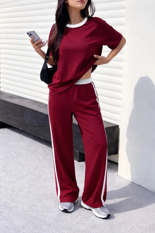 Classic Maroon Lounge Set