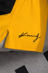 Black Kong printed t Shirt with yellow shorts printed kids suit