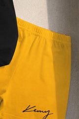 Black Kong printed t Shirt with yellow shorts printed kids suit