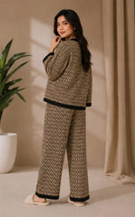 Brown Signature Monogram Button Pjs