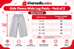 Winter Fleece Trousers for Kids – Pack of 2 | (Green & Black)
