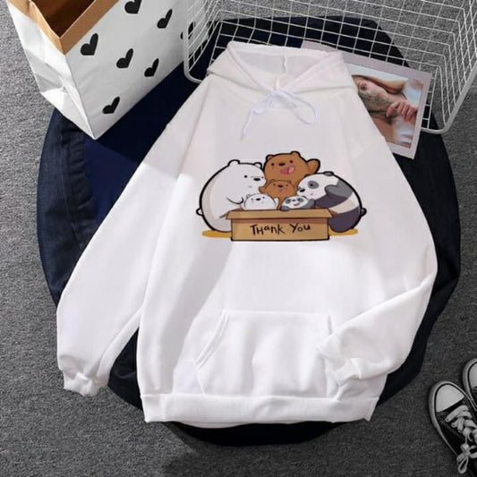 WHITE BEARS IN BOX HOODIE