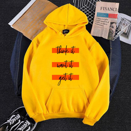 YELLOW THINK IT GET IT HOODIE