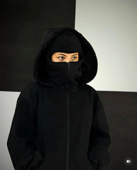 Balaclava Ninja Zipper Hoodie (W)