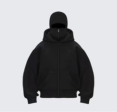 Balaclava Ninja Zipper Hoodie