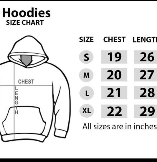 MAHROON BIG HEART HOODIE 
