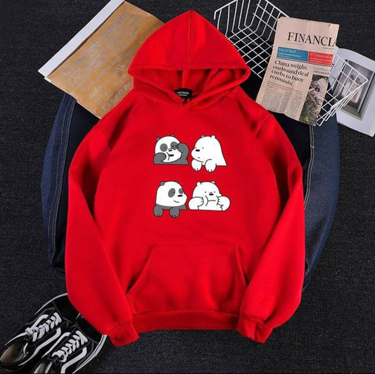 RED FOUR BEARS HOODIE