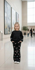 Black All Over Butterfly with Butterfly Printed pajama
