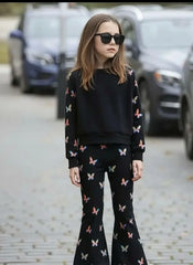 Black All Over Butterfly with Butterfly Printed pajama