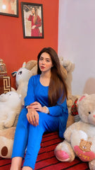 Elegant Royal Blue 3 pcs Lounge Set – Comfort Meets Style