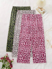 Leopard Print Lounge Pants (Pack of 3)