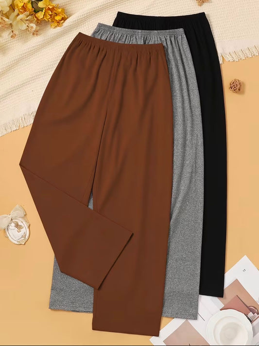 Classic Comfort Trouser Pack - Brown,Grey & Black