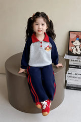 Adorable Puppy Print Kids Track Suit