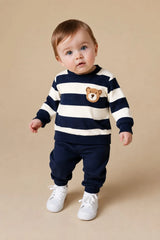 Teddy Bear Striped Kids Track Suit