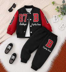 Red 87 Varsity Track suit