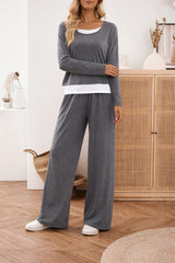 Grey Contrast Layer Lounge Set
