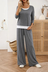 Grey Contrast Layer Lounge Set