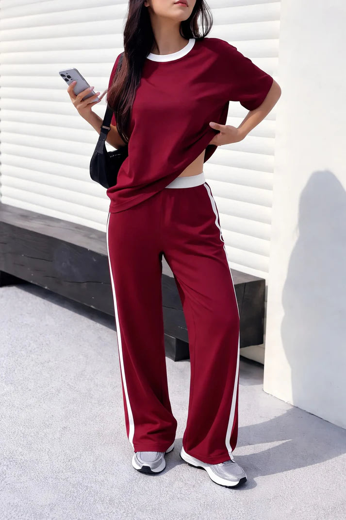 Classic Maroon Lounge Set