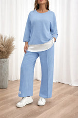 Sky Blue Contrast Layer Lounge Set
