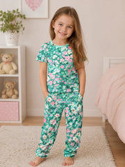 Botanical Flower Graphic Kids Suit