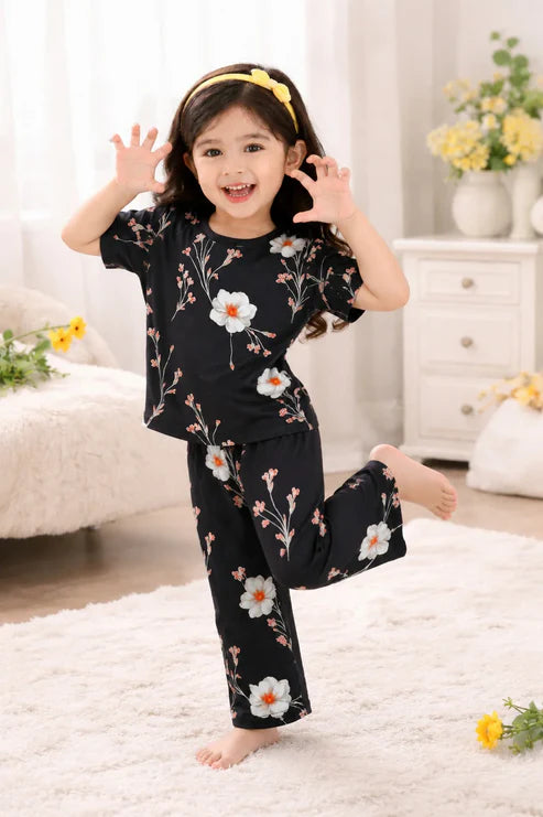 Botanical Blossom Graphic Kids Suit