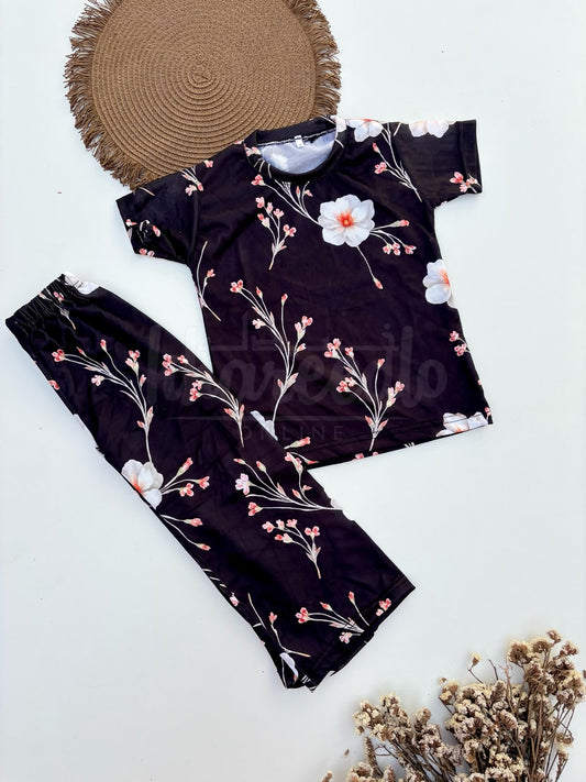 Botanical Blossom Graphic Kids Suit