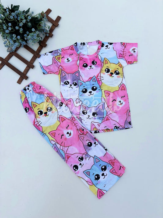 Multi-Cat Graphic Kids Suit