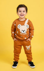 Brown Bear Bill Animal Printed Kids Track Suit