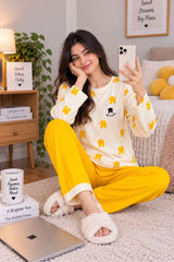So Cute Yellow Night Suit